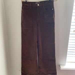 Frame Denim Chocolate Corduroy Trousers